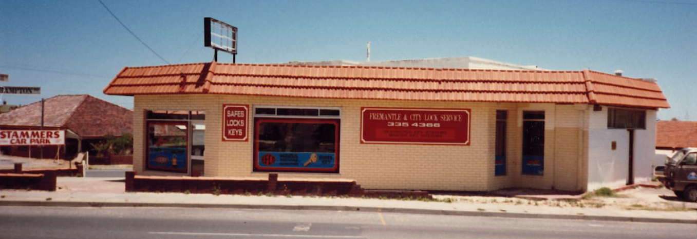 The Fremantle and City Lock Service shopfront on Hampton Road, Fremantle